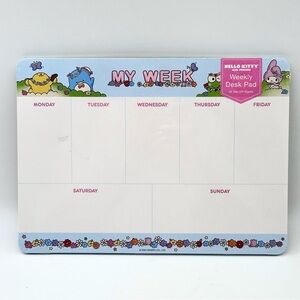 Sanrio Hello Kitty and Friends MY WEEK Weekly Desk Pad 52 Tear-Off Sheets